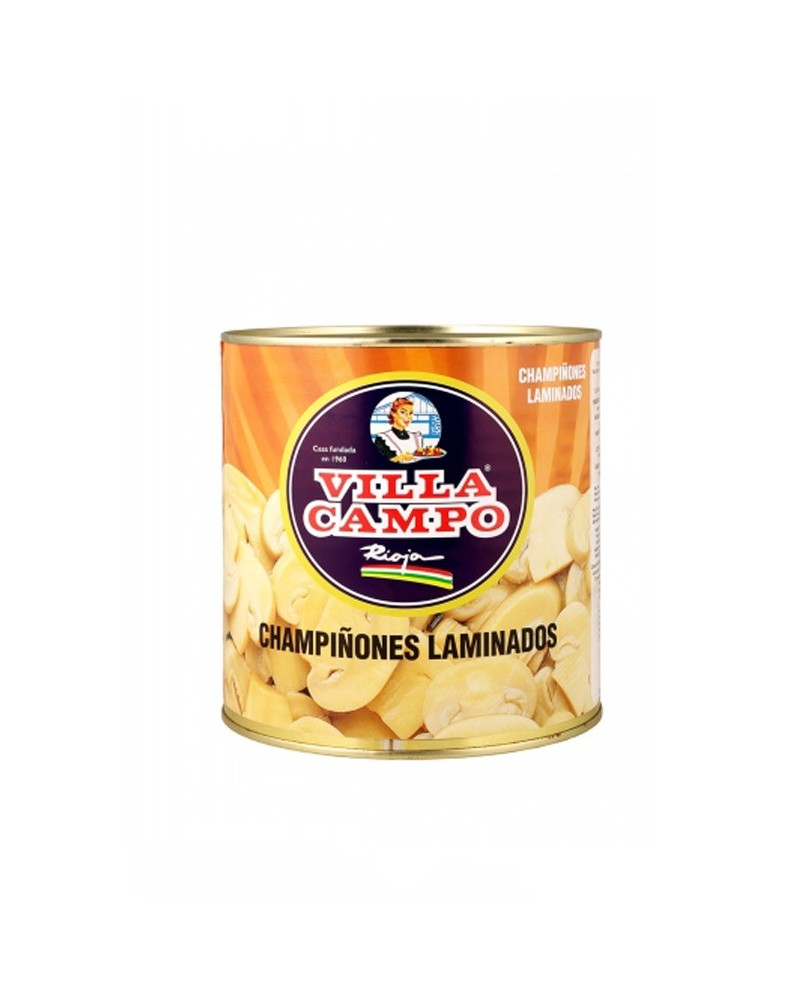 champiñon laminado 3kg lata villa campo