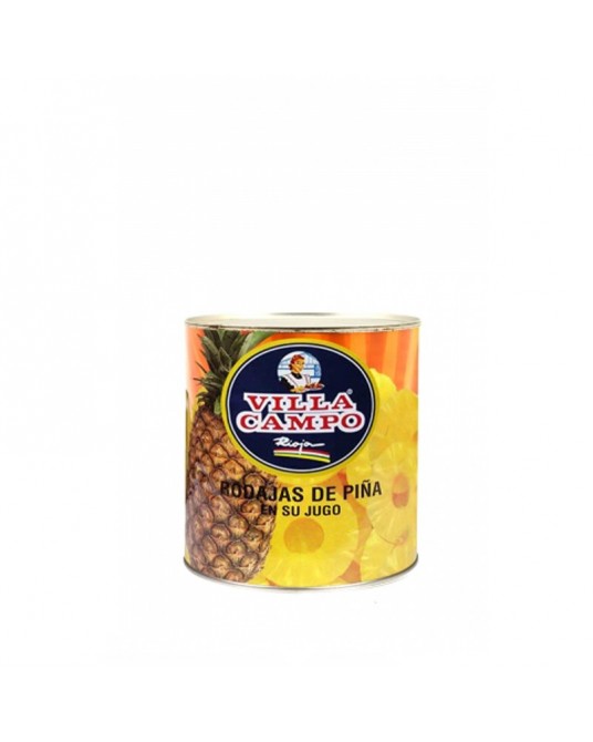 piña en su jugo 1kg lata 8 rodajas